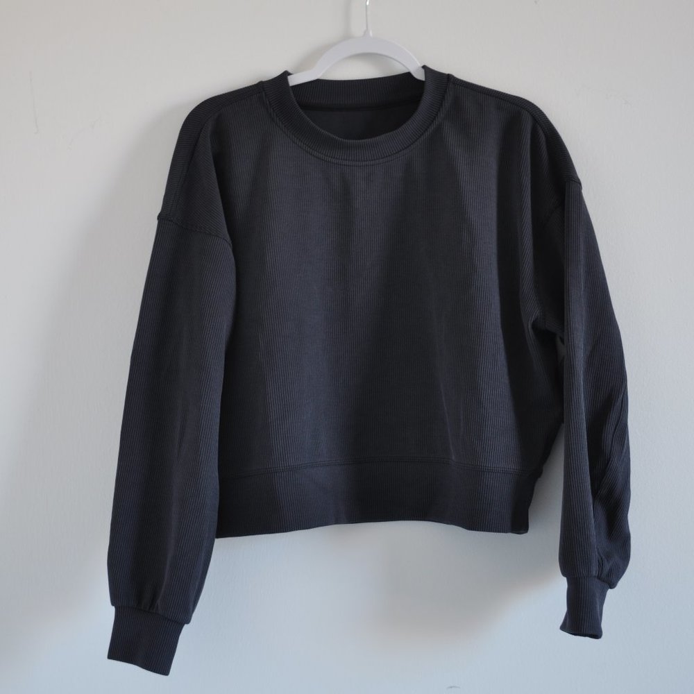Lululemon Ribbed Softstreme Perfectly Oversized Cropped Crew